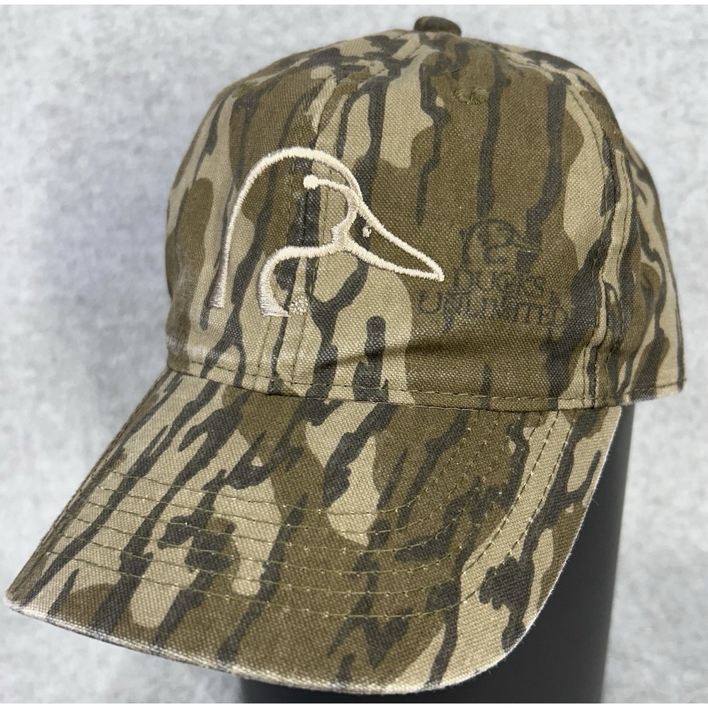 Ducks Unlimited camo Vintage Baseball Cap Hat Adjustable Strap